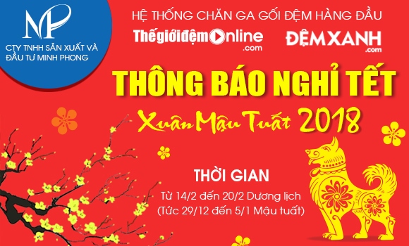 Thông báo nghỉ Tết Mậu Tuất 2018